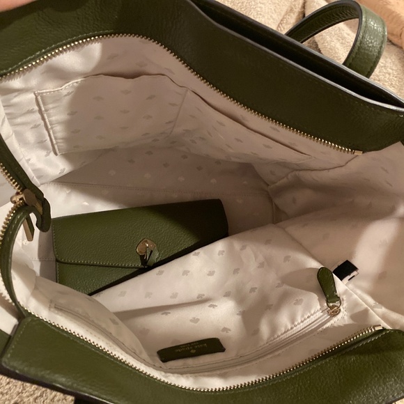 Kate Spade Marti olive green tote and wallet - Picture 5 of 5